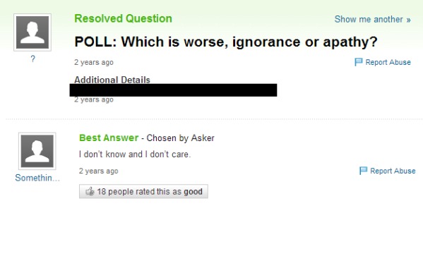 15. Epic response.