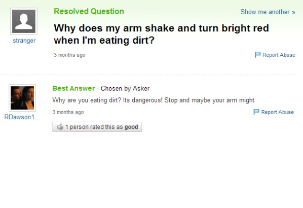 17. I want to eat dirt to see if there