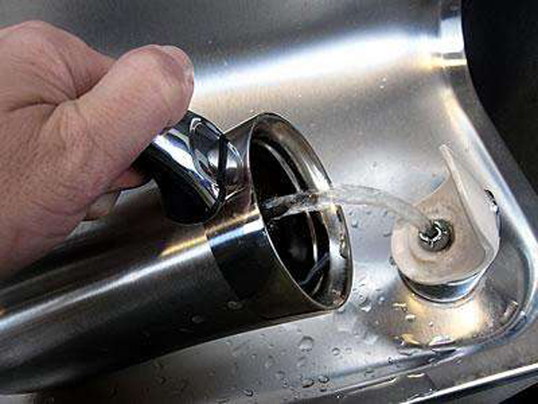 14.) Bacteria levels in plane spigot water are 100x the limit in the US.