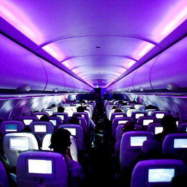 16.) The lights in the aisle are to help you get out during an emergency. It
