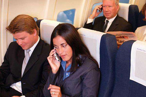 17.) Flight attendants totally use their cell phones during flights while you pay for your internet.
