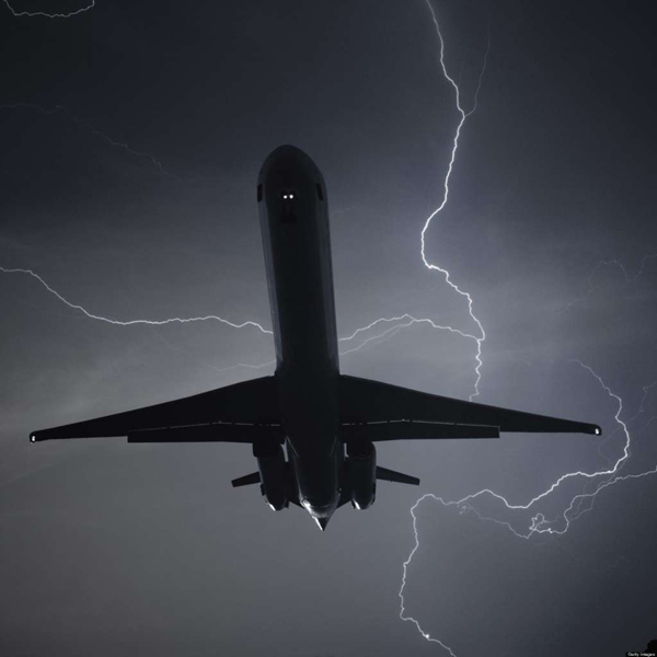 9.) Planes frequently get struck by lightning.