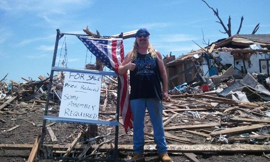 2. When tornadoes hit Moore, OK, this homeowner decided to list his house for sale.