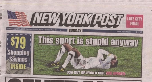 7. New York Post finds a way to make losing hilarious.