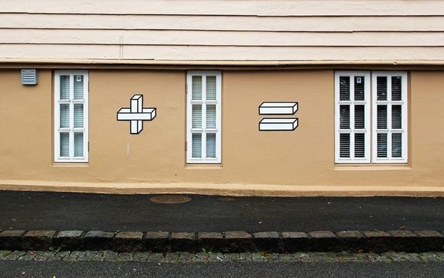 Takes street art to a new level.