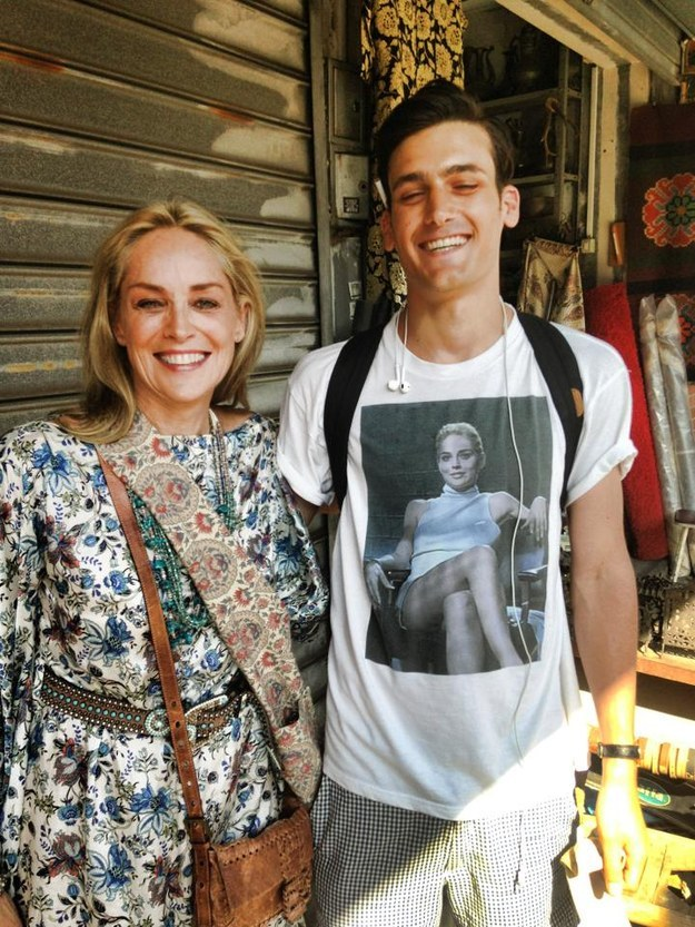 Look who he ran into walking through Tel Aviv.