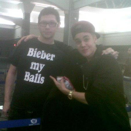 Only Justin would think this is funny.