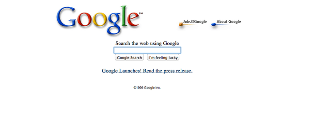 Google finally emerged from beta in October 1999. Ain