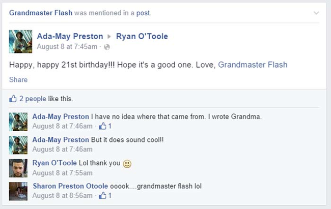 Partying with the Grandmaster.