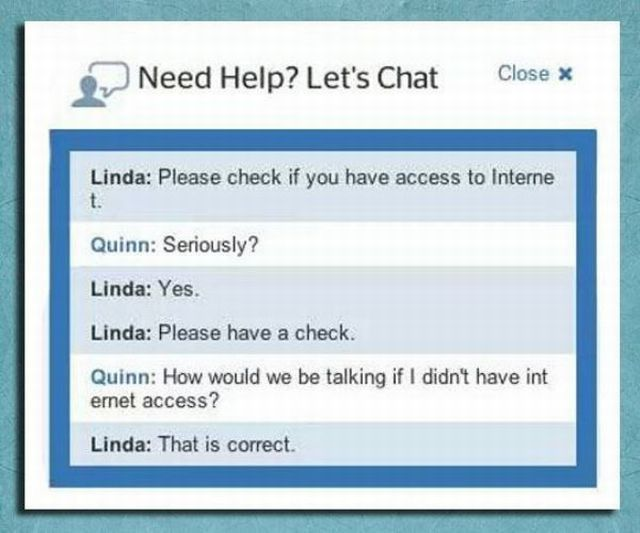 Linda! Think this through, honey.