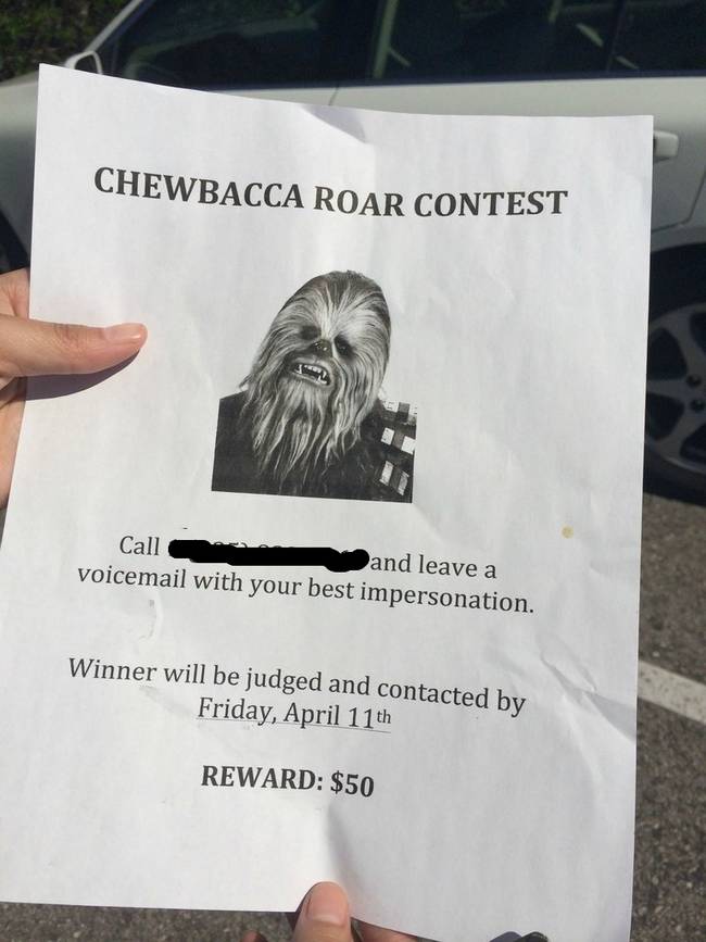 May the best Wookiee win.