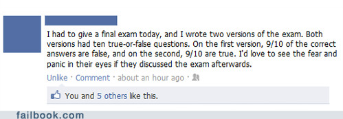 Maniacal laugh.