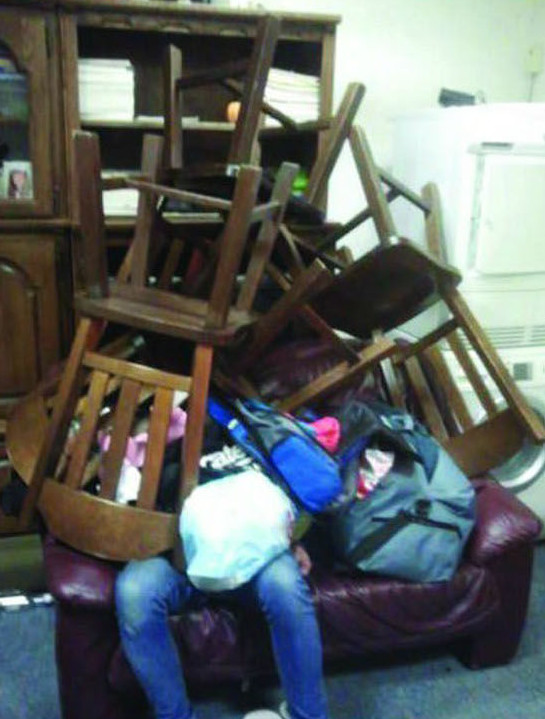 An after photo when he woke up would be priceless.