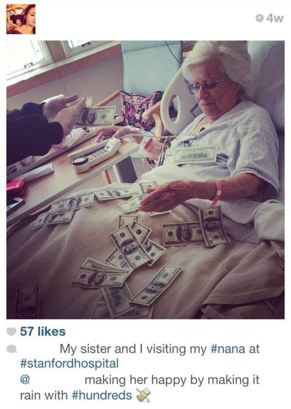 Raining bills.