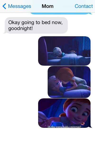 Sleep tight...but first, wanna build a snowman?