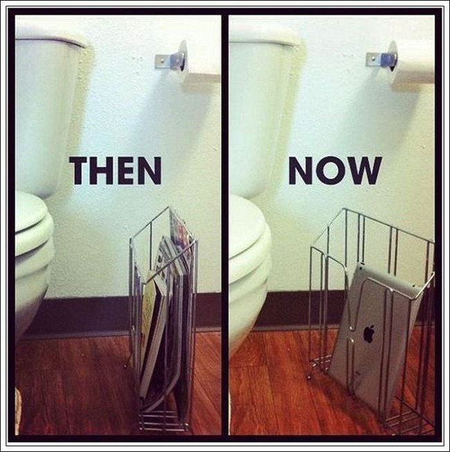There goes my emergency toilet paper. iPads just don
