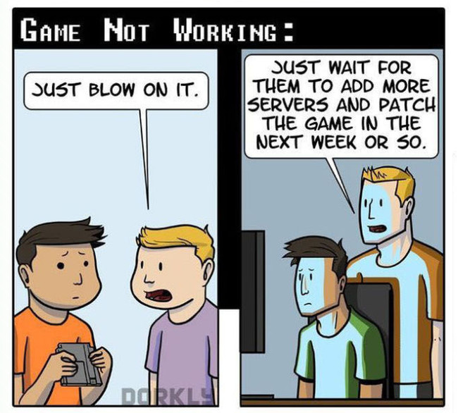 Games being released too early and not working properly seems to be the norm these days.