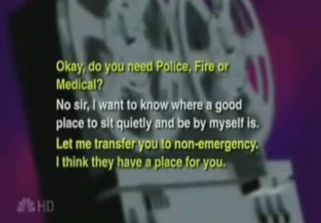 Definitely NOT an emergency.
