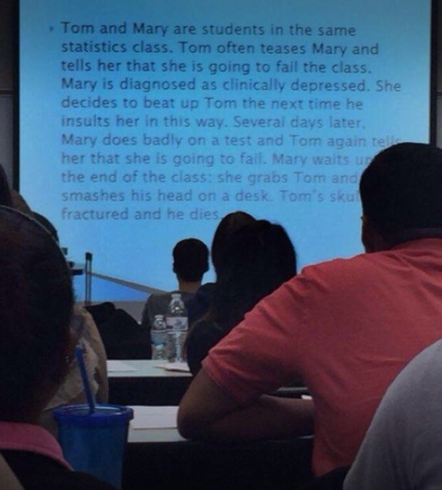 I guess Tom won