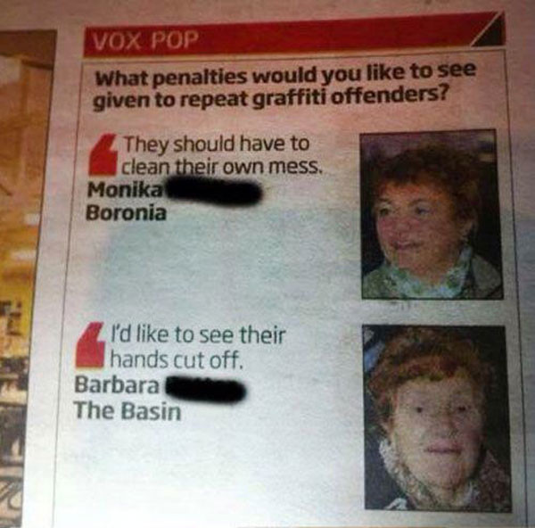 Barbara, you need to calm down.