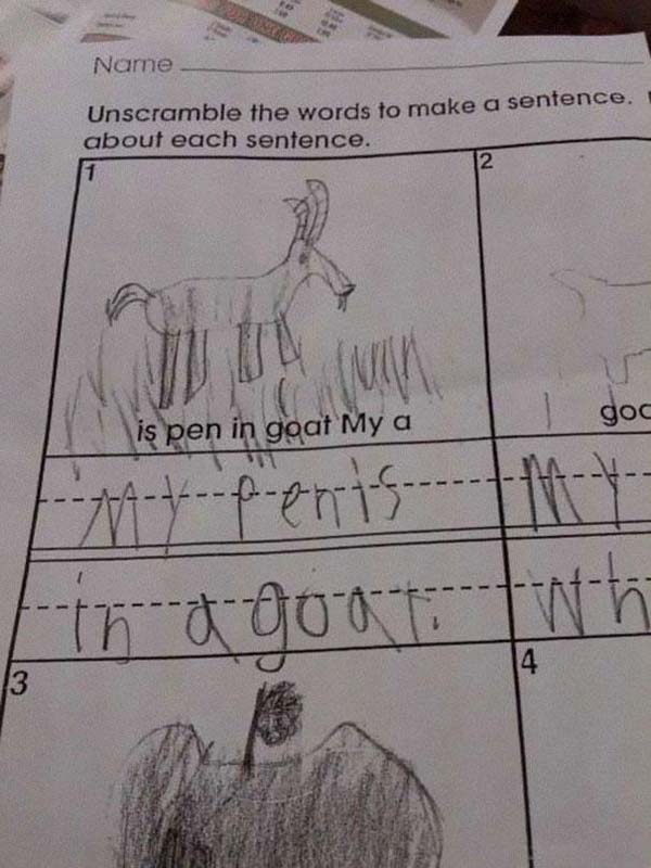 11.) Close, kid, close.