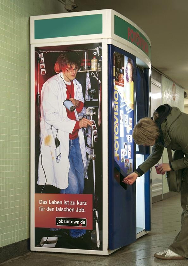 Its ads aim to show people that life is too short to have the wrong job.
