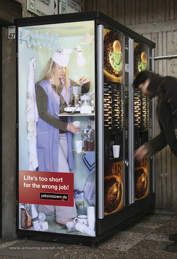 If you were stuck in a terrible job yourself, then you may relate to these ads.