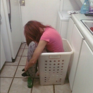 23. The girl that thought doing laundry drunk was a good idea.