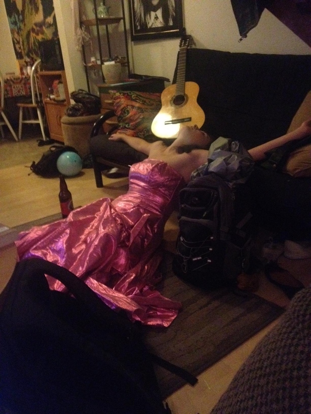 24. The girl that pre-gamed too hard before prom.