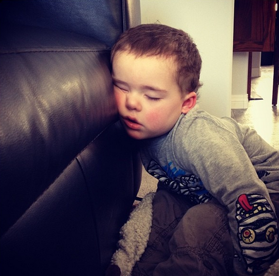 27. The boy who almost stayed up past his bed time... almost.