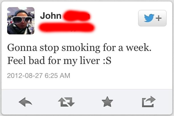 12. ... you know what, not lighting up is probably the right decision for this guy.