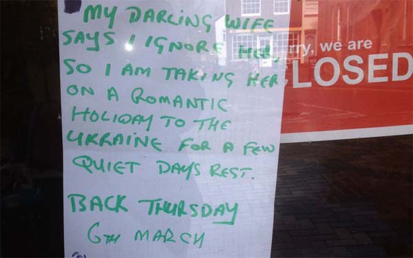 8.) Nice, yet passive aggressive. I like his style.