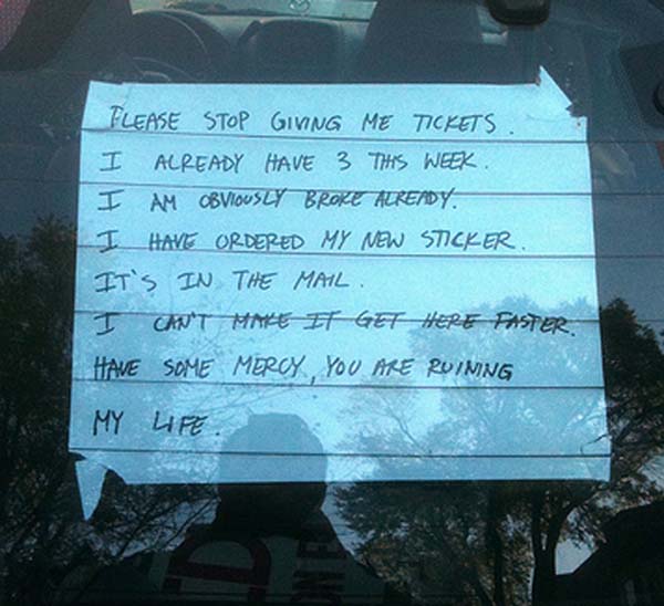 25.) Cut the guy some slack, please.