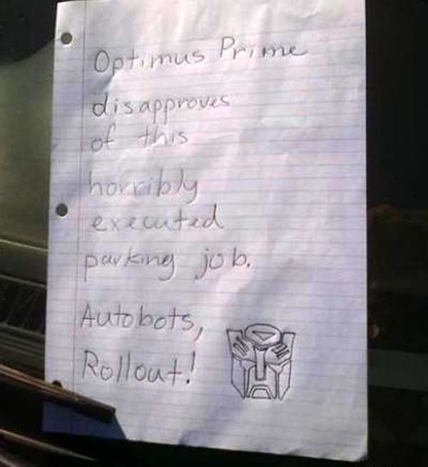 9.) Listen to Optimus Prime there, mister.